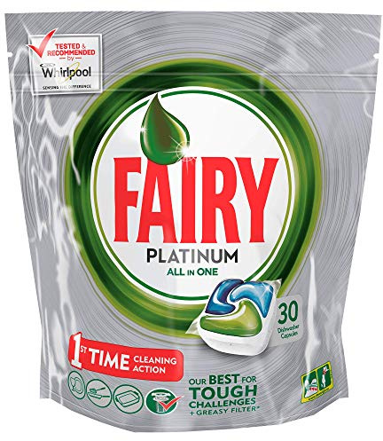 Fairy Platinum lavavajillas Tablets Original, 60 lavados – 2 x 30 unidades