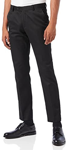 Men's Bh Formal busines Trousers (38R [38W / 31L], Black )