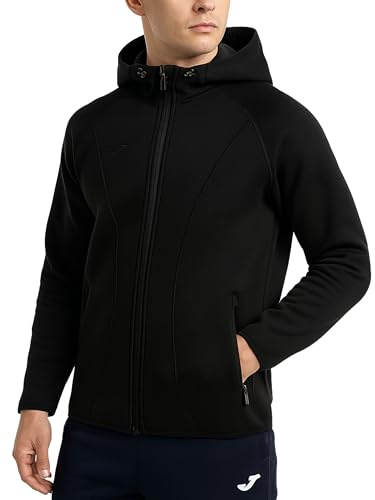 Joma Herrenjacke, S - XL - Kapuze und gepolsterter Rücken für zusätzliche Wärme, Tasche und Reißverschluss - Basilea