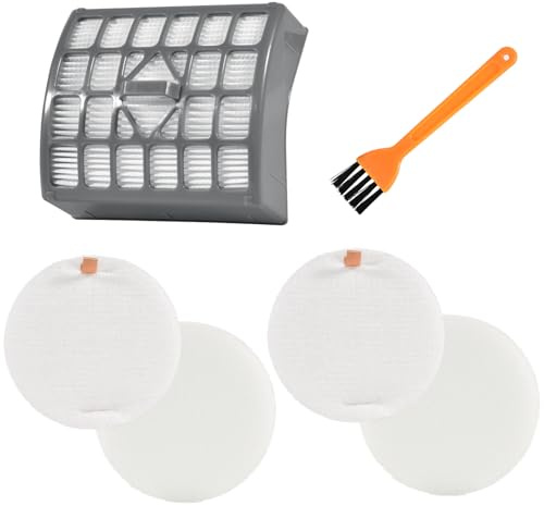 SaferCCTV 2 Foam & Felt + 1 Hepa Filters Compatible with Shark Rotator Slim Light Lift - Away Upright Vacuum NV340 / NV341 / NV341Q / NV342Q,Part 1229 FC340 & XHF340,4Pcs