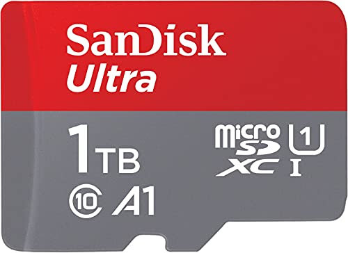 SanDisk Ultra 1TB microSDXC Memory Card + SD Adapter with A1 App Performance Up to 120 MB/s, Class 10, U1