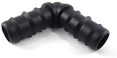 zaun-anhalt 100x Tropfschlauch Perlschlauch Verbinder Winkel Bewässerung 16mm Tropfbewässerung für 16 mm Schlauch