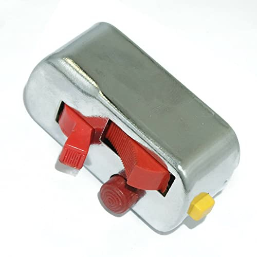 AEspares Interruptor de luz rojo cromado 12 V Vespa VBB marco pequeño ET3 Primavera