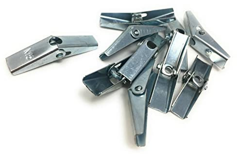 50x Federklappdübel Deckenhaken Kippdübel mit Schraube M5 nur Klappteile 50 mm