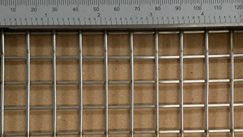 Schweißgitter aus Edelstahl 1.4301 mit 11mm maschenweite, 1,6mm drahtstärke. Maße: 1000mm x 1000mm