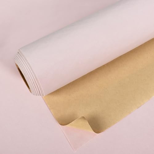 VEELIKE Tapete Samtstoff Blassrosa Samt Stofftapete Rosa Samttapeten 40cm x 300cm Klebefolie Ornamente Schmuckkästchen Dekorfolie für Möbel Schlafzimmer Schubladen Mädchenzimmer Wohnzimmer Schrank