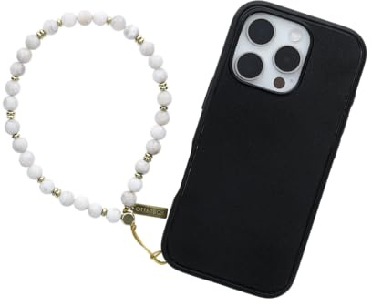 OtterBox Beaded Wristlet Strap for Phone, White | Secure Loop to Hold Phone for Quick Texting & Photographing, Compatible with Most Mobile Phone Cases