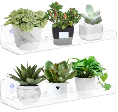 KXVXXV 2 scaffali per piante, per interni, finestra, per fiori