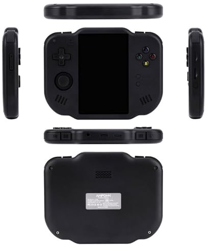 Mini Zero 40 Consola Retro Portatil, Pantalla IPS de 4.0 Pulgadas, Consola de Videojuegos Portátil con Sistema Linux de Código Abierto, Tarjeta TF de 64GB, 31000 Juegos Clásicos(Black)