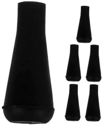 Gummispitzen Pfeilspitzen aus Gummi für Bogenschießen Outdoor Training | Schwarz, Einfache Montage und Wechsel, Passend für Übung und Jagd im Freien, 6 Stück