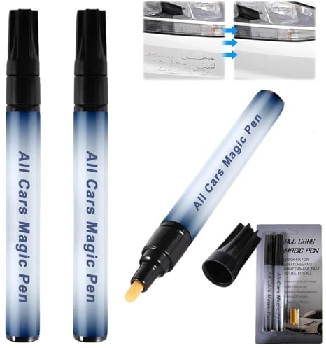 2 PCS All Cars Magic Pen for Cars Scratches, Magic Car Scratch Remover Pen, Vehicle Auto Surface Tire Scratch Remover, Quick Filling Car Scratches and Seals, the magic pen all cars for All Cars