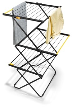 Joseph Joseph AirFrame Max Étendoir à Linge, 21m de Séchage, Séchoir Pliable avec Rails pour Vêtements Longs