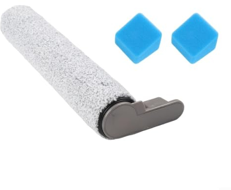 Replacement Brush Roller & Sponge Filter Set For JONR ED12 Pro Floor Scrubber Accessories Floor Scrubber Roller Brush Filter Kit (A)