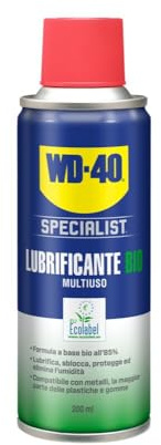 WD-40 Specialist Lubrificante Bio Multiuso 200 ml | Spray Ecologico Certificato EU Ecolabel, 85% Ingredienti di Origine Bio, Antiruggine, Idrorepellente