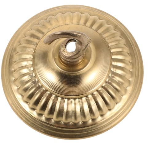 CALLARON Heavy Duty Copper Light Canopy Ceiling Cover Plate for Pendant Fixture and Hanging Basket with Sturdy Hook Decorative Replacement Lamp Canopy with Minimalist Look for Home and DIY