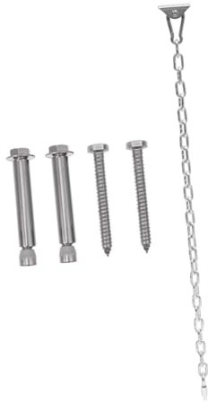Yardwe Kit De Suspension pour Balançoire Chaînes De Fixation Crochets De Suspension Complet Facile à Installer