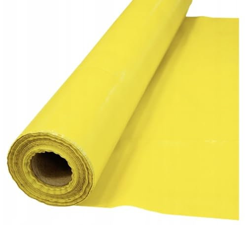 Dampfbremsfolie 100m² (2m x 50m), Luftdichte PE Baufolie Gelb, Reißfeste Estrichfolie für Dachausbau, Isolierung & Estrich, Feuerwiderstandsklasse F