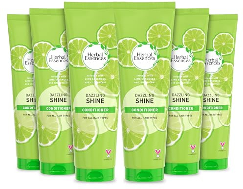 Herbal Essences DAZZLING SHINE Conditioner 275ml. Hair Gloss For Shine, Pack of 6