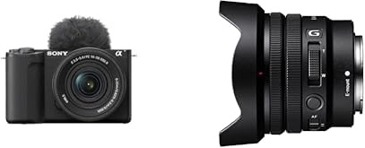 Sony Alpha ZV-E10 II | APS-C Spiegellose -Videokamera mit 16-50 mm f/3.5-5.6 Power Zoom (4K60p Video, 4:2:2 10Bit-Aufnahme, 26 MP, Auto-Augenfokus) Bundle inkl. SELP1020G