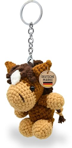 KEYSPACE Schlüsselanhänger Pferd - Hailey- handgehäkeltes Geschenk