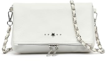 MISAKO Laurini bolso bandolera pequeño con solapa Mujer - Laurini Blanco 13 X 20 X 4 cm