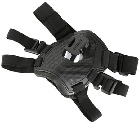 REFLEX CAMERA Dog Harness Mount Compatible with Go Pro, D J I | Pet Vest Belt Camera Chest & Back Strap for Action Video | Adjustable, Weather-Resistant, Padded for Comfort (7–54kg / 15–120lbs)
