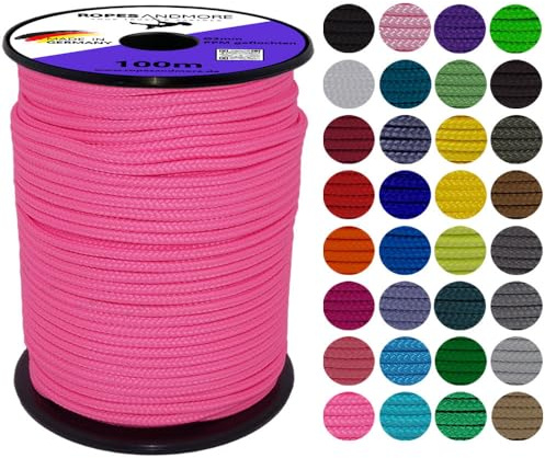 Polypropylenseil 3mm geflochten – 100 m Allzweckseil in 30+ Farben – leicht, reißfest & UV-beständig für Deko, Garten & DIY – Ropes and More (Beige)