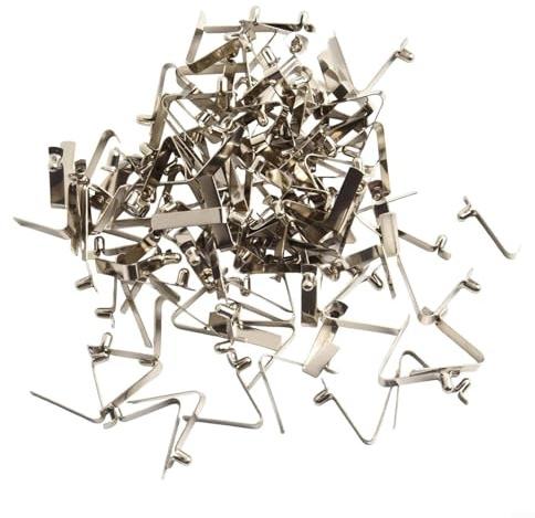 100 Stück Federklemmen zur Verriegelung für Zeltstangen und Kajak-Paddelrohre, 3 mm Größe, starkes und flexibles Stahlmaterial