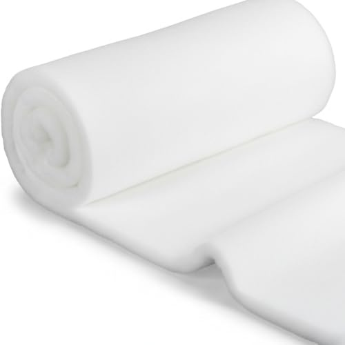 wollyflaushi Volumenvlies 40 cm Breite (40cm × 1m) Meterware – 400 g/m² (ca. 40 mm) – Polstervlies Füllvlies Vliesstoff, hohe Dichte, ideal für Polstern, Quilten, Nähen & DIY Projekte