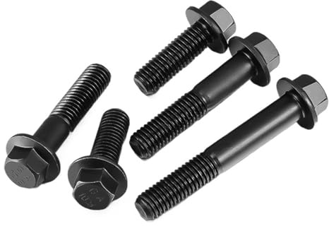 Bulloni esagonali filettati, Viti a testa esagonale Bullone con cuscinetto Fissaggio M6-M16 in acciaio al carbonio 1-5 pezzi(M6x35mm-5pcs HT)