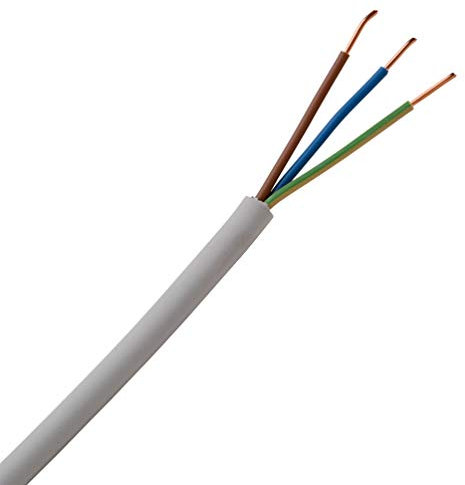 Kopp 150850849 Mantel-Leitung NYM-J, 3 x 1.5 mm², 50 m, grau