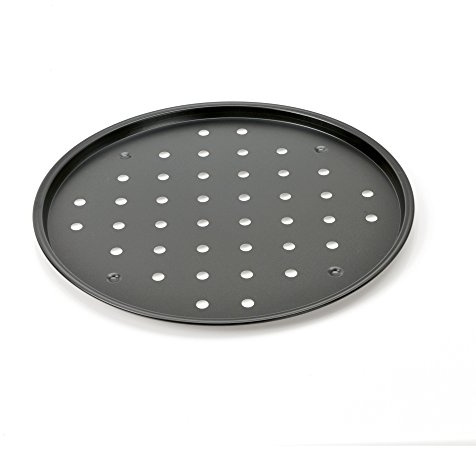 Kaiser Delicious Crossini pizzaform 32 cm, rund plåt, pizzaplåt non-stick belagd, perforerad termobotten