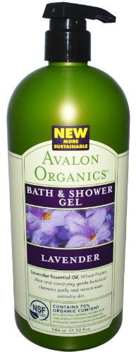 Avalon Organics, Bath & Shower Gel, Lavender, 32 fl oz (946 ml)