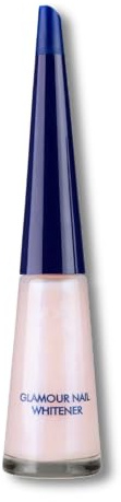 Herome Glamour Nail Whitener, Nagelaufheller mit Perlglanz - 10 ml | Gegen Verfärbte, Stumpfe Nägel, Perlmuttglanz für Glamouröse Nägel, Glanz in 1 Minute, Zart-Rosa Farbton