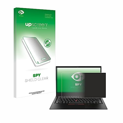 upscreen Blickschutzfolie für Lenovo ThinkPad X1 Carbon | (6. Gen.) Anti-Spy Displayschutz Made in Germany Privacy Screen Protector Sichtschutz Blaulichtfilter Klare Folie
