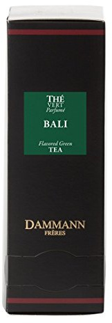 Dammann Bali - Thé vert aromatisé au jasmin et fruits exotiques, 24 sachets cristal - Dammann Frères