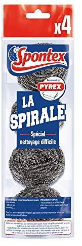 Spontex Spiralen – 4 effektive Spiralen und Desinfektionsmittel – ideal für schwierige Reinigung