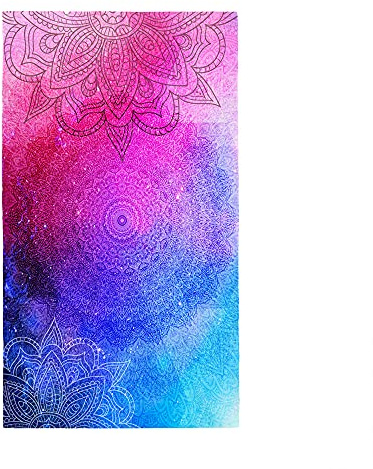 Highdi Microfaser Strandtuch Groß, Sommer Leicht Kompakt Schnelltrocknend Sandfrei Badetuch Sporthandtuch Strandlaken Reisehandtuch Picknickdecke für Erwachsene Kinder (Mandala 3,80x180cm)