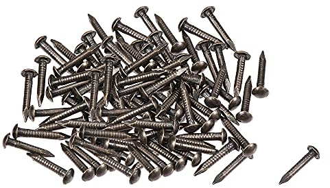 sourcing map 100Stk. Messing Zubehör mini kleine Nägel für DIY 1,5x10mm | Dekoration