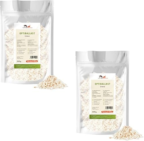 Futtermedicus Optiballast Enteral | Doppelpack | 2 x 500 g | Ergänzungsfuttermittel für Hunde & Katzen | Ballaststoffmischung