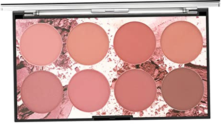 SunaOmni Miss Rose Blush Palette de maquillage Blush Cream Palette de poudre pour le visage avec 8 blush 42 g