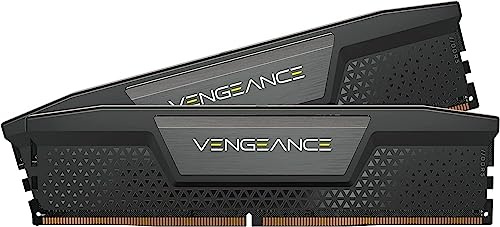 CORSAIR Vengeance RGB DDR5 RAM 32GB (2x16GB) hasta 6000MHz CL30 Intel XMP 3.0 Memoria de Ordenador de Sobremesa – Negro (CMH32GX5M2B6000C30)
