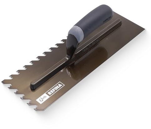 Refina NotchTile Graphite Adhesive Spreading Notched Tiling Trowel Right Handed 14 (355mm) with 10mm Notches - 2023610R