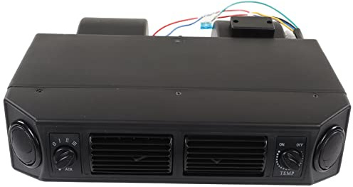 Klimaanlagen-Verdampfer, 3 Geschwindigkeiten, 12 V/24 V, Universelles AC-Klimaanlagen-Verdampfer-Set Unter Dem Armaturenbrett mit Auslassöffnungen für Wohnmobile, Wohnmobile, LKWs (12V)