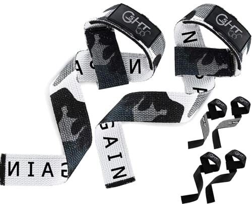 G5 HT SPORT Straps (Vadderade) Bodybuilding Träning Män Kvinnor Remmar Viktlyftning För Kraftlyftning Deadlift Viktlyftning (Camo)