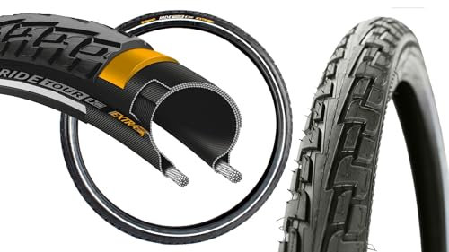 Fahrradreifen Drahtreifen Continental Ride Tour, Cross King, Race King, eRuban Plus 26 28 29 Zoll - MTB, Freeride, City, Touren auch für E-Bike 25-50 km/h (Ride Tour 1.6x28 Zoll)