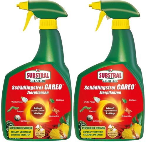 2 X 800ml Substral Celaflor® Schädlingsfrei Zierpflanzen Spray