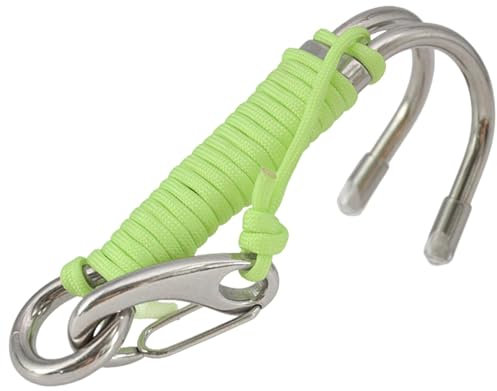 Reef Drift Hook - Edelstahl Hook Scuba Diving Hooks | Sicherheitsausrüstung mit O-Ring für Unterwasserfotografie, Höhle & Drift Tauchen