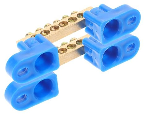 Anneome 2piezas Kit De Barra De Tierra Eléctrica Varillas Bloque De Tierra Terminales Barra Colectora De Conexión