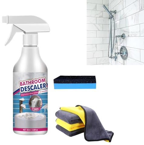 Bathroom Descaler Schaum, Duschreiniger, Reiniger für Hartnäckige Flecken, Multifunktional Bathroom Descaler Foam 60ml (1 Stück)